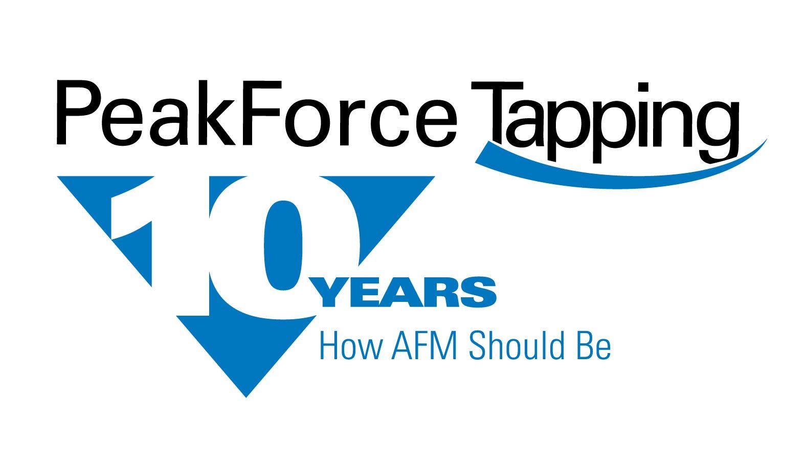 Peak Force Tapping 10 Year Logo 2019 091V5 Color Slogan